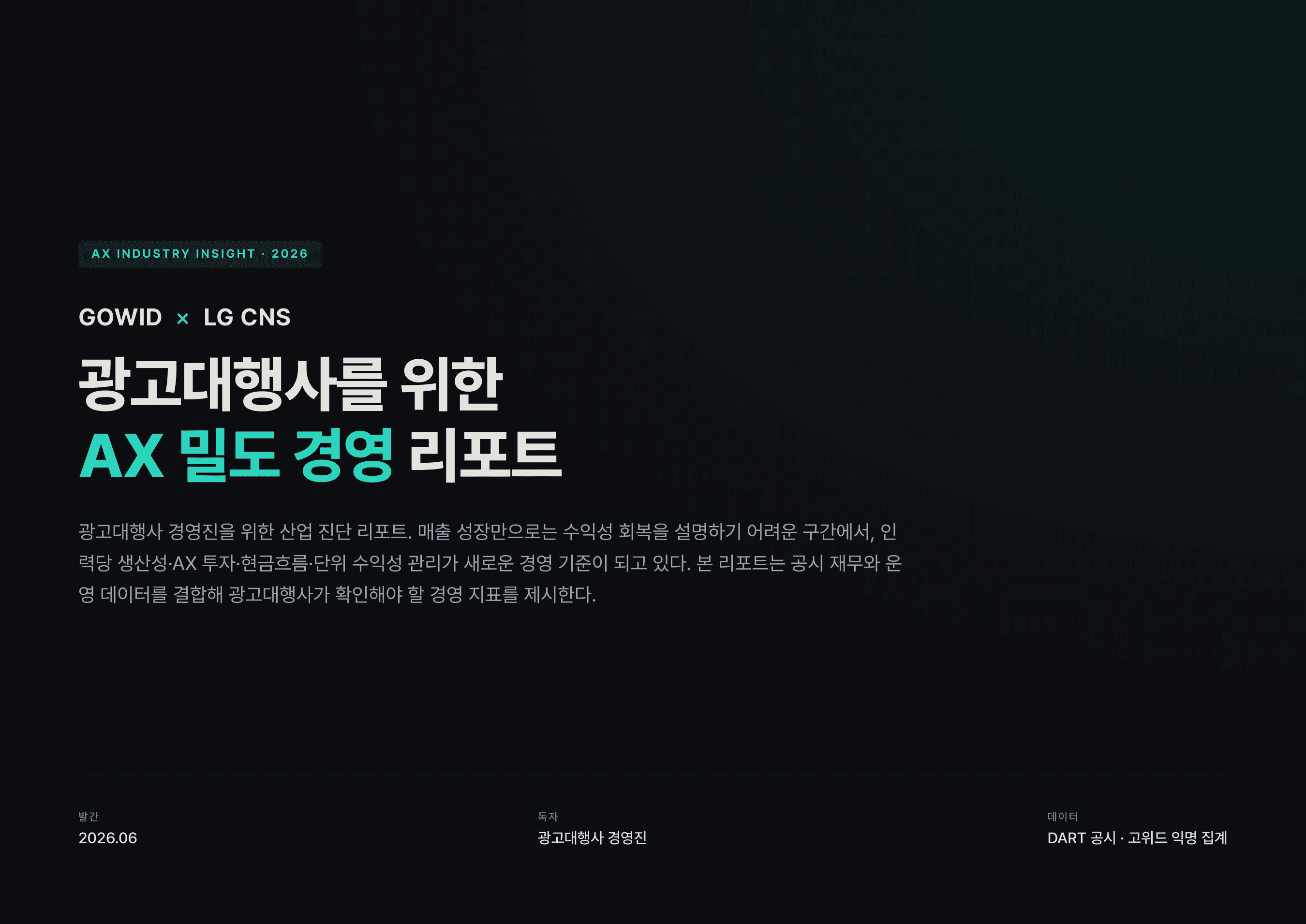 광고대행사를 위한 AX 밀도 경영 리포트